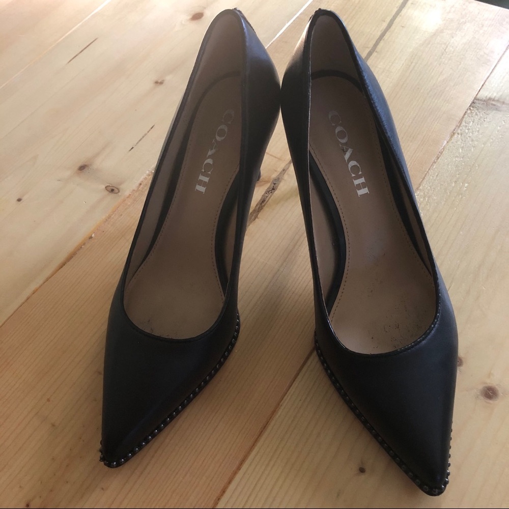 Coach pointed toe pumps
